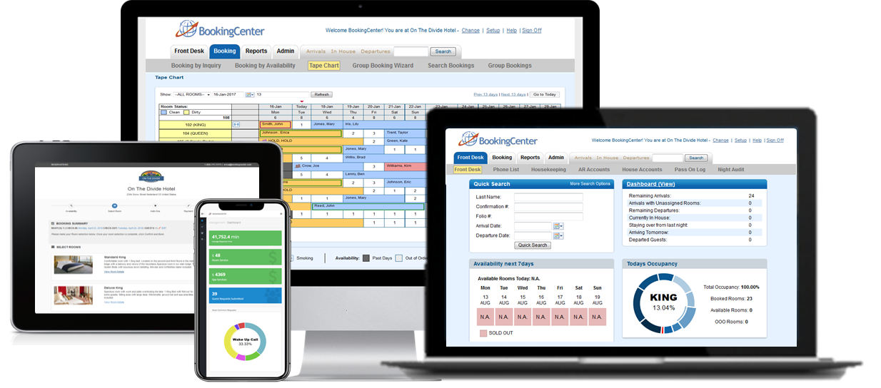 30 Day FREE Trial and Instant Demo - BookingCenter PMS