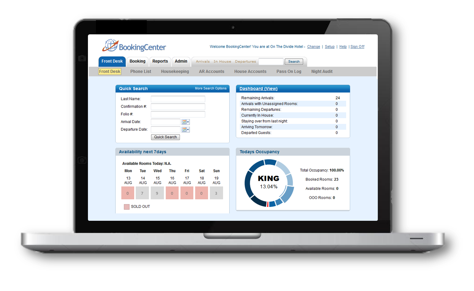 MyPMS Property Management System Laptop