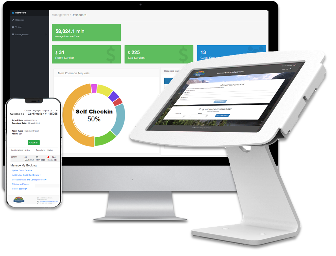 BookingCenter MyGuest Mobile and Kiosk Self Checkin