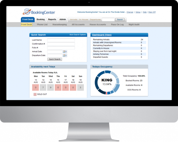 MyPMS Property Management System Dashboard Desktop